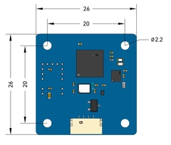 H-Flow (Optical Flow and Distance Sensor Module) 22 H FLOW Dimensions
